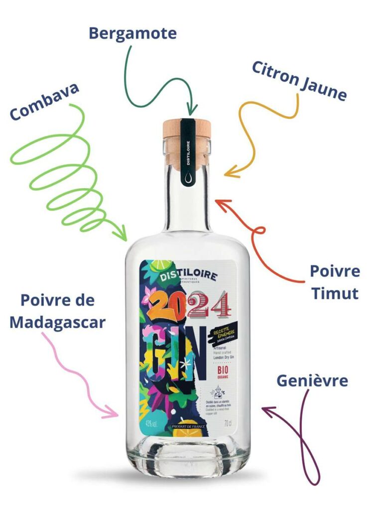 gin bio distiloire série limitée caviste nantes quartier Procé Monselet Toutes Joies Bastille Guist'hau